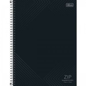 CADERNO 96FLS 0,7x0,7 QUADRICULADO UNIVERSITÁRIO CAPA DURA ESPIRAL ZIP TILIBRA