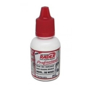 TINTA PARA MARCADOR DE QUADRO BRANCO 40ML VERMELHO RADEX