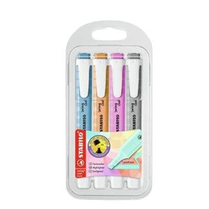 MARCA TEXTO SWING COOL 4 CORES PASTEL STABILO