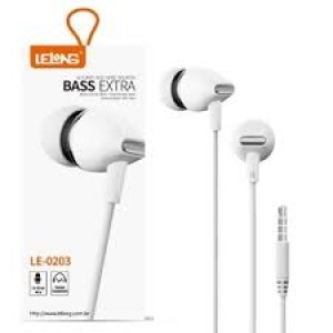 FONE OUVIDO COM FIO P2  LE-0203 LELONG