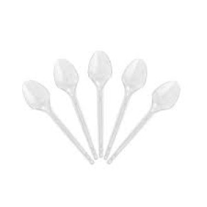 COLHERES PLÁSTICAS DESCARTÁVEIS CRISTAL COM 50 MEXABEM