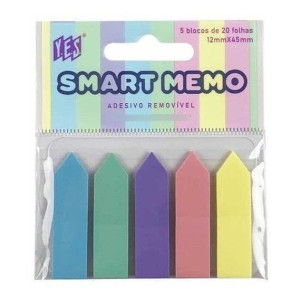 MARCADOR DE PÁGINA 12MMx45MM PASTEL 100FLS YES