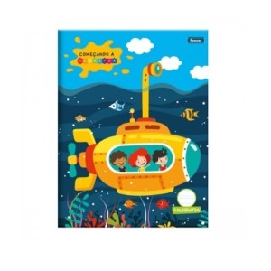 CADERNO 40FLS CALIGRAFIA CAPA DURA BROCHURA KIDS FORONI