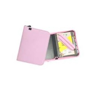 FICHÁRIO UNIVERSITÁRIO DE ZIPER COM ESTOJO SWEET ROSA ACP