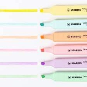 MARCA TEXTO  SWING COOL COM 6 CORES PASTEIS STABILO