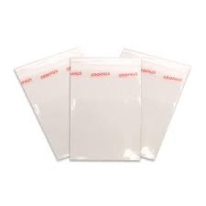 SACO DE CELOFANE CRISTAL 10X15 COM ABA ADESIVA 100 UNIDADES CROMUS