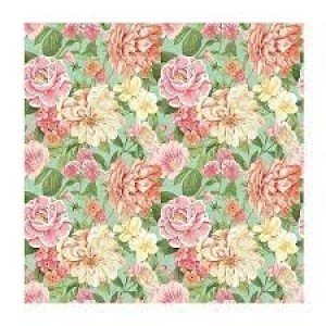 SACO PARA PRESENTE METALIZADO FLORAL 60X90 COM 25 CROMUS