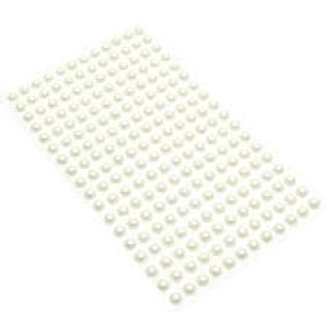 MEIA PEROLA ADESIVA 6MM PEROLIZADA