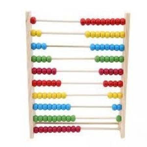 ÁBACO DE MADEIRA 100 BOLINHAS BLESSED