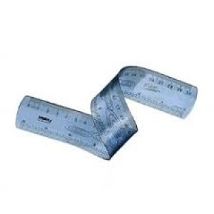 RÉGUA FLEXÍVEL DE 30CM AZUL WALEU