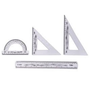 KIT GEOMETRIA 4 PEÇAS FLEXÍVEL CRISTAL MAXCRIL