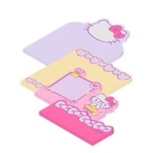 BLOCO ADESIVO 4 BLOCOS C/20FLS CADA HELLO KITTY LEO&LEO