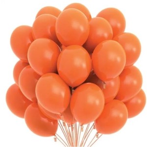 BALÃO BEXIGA Nº 08 LARANJA C/50 UNIDADES HAPPY DAY