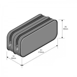 ESTOJO DUPLO ACADÉMIE AZUL TILIBRA
