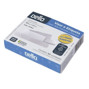 VISOR PARA PASTA SUSPENSA C/50 UNIDADES 0116 DELLO