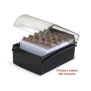 FICHÁRIO DE MESA 4X6 PRETO 10350001 WALEU