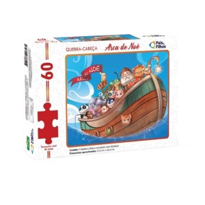 QUEBRA-CABEÇA 60 PEÇAS ARCA DE NOÉ REF.2857 PAIS & FILHOS