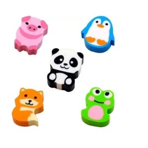 POTE DE BORRACHA MINI ANIMAIS C/20 UNIDADES CIS