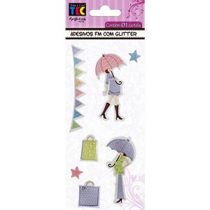 ADESIVOS FEITOS Á MÃO COM GLITTER GRAVIDEZ REF.17583 TOKE E CRIE