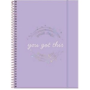 CADERNO 80FLS 1 MATÉRIA UNIVERSITÁRIO CAPA PLÁSTICA FLUOR MIX SOFT FORONI