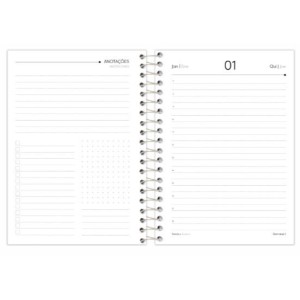 AGENDA 11,7x16,4CM CLIFF PRETA 2026 FORONI