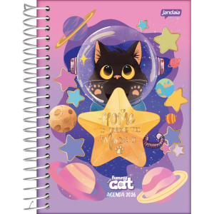 AGENDA 11,7x16,2CM FUNNY CAT 2026 JANDAIA