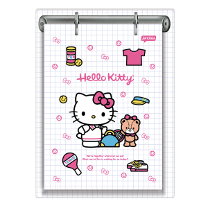 PORTA FICHAS 1/4 60FLS HELLO KITTY JANDAIA