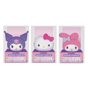 APONTADOR 1 FURO COM DEPÓSITO 3D HELLO KITTY LEO&LEO 