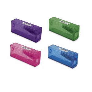 APONTADOR 1 FURO COM DEPÓSITO GLITZ BLISTER FABER CASTELL