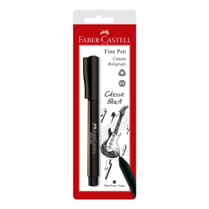 CANETA HIDROGRÁFICA FINE PEN PRETA SM/FPPRZF FABER CASTELL