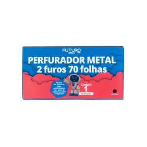 PERFURADOR DE METAL 2 FUROS 70FLS FUTURO