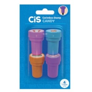 CARIMBOS STAMP CANDY C/4 UNIDADES CIS