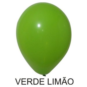 BEXIGA VERDE LIMÃO Nº9 C/50 UNIDADES HAPPY DAY